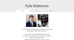 Desktop Screenshot of kylemattimore.com