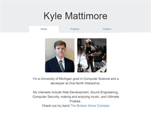 Tablet Screenshot of kylemattimore.com